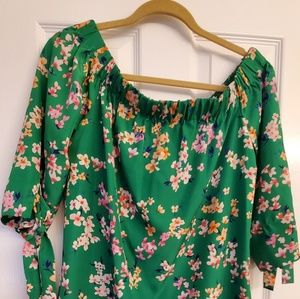 Vince Camuto off shoulder floral dress